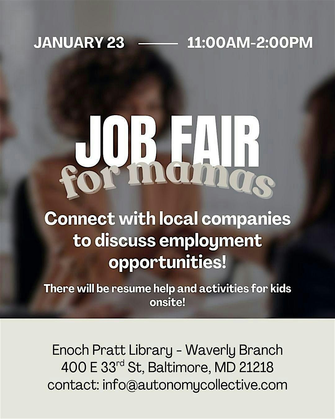 Moms Connect Job Fair