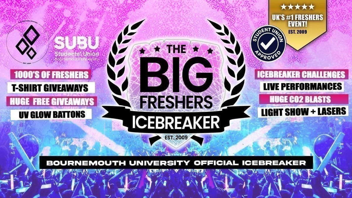 Bournemouth's OFFICIAL Big Freshers Icebreaker - UK Largest Freshers Events - Sold Out 10 Years Running \ud83c\udfc6