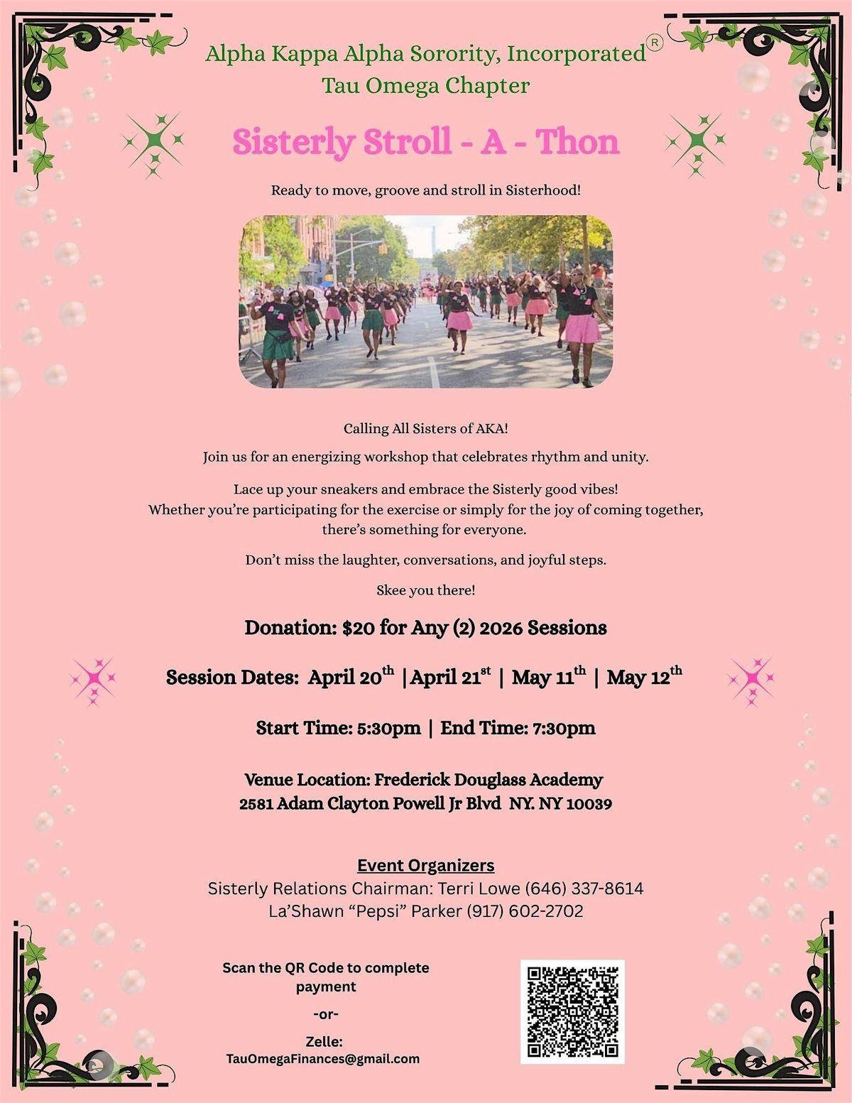 Stroll A Thon - Step. Slide. Serve. Sisterhood in Motion!