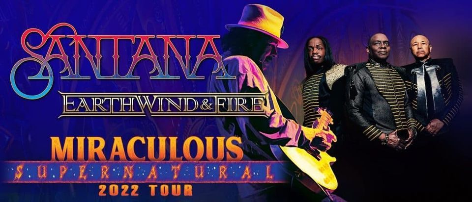 Santana & Earth, Wind and Fire will perform at Hersheypark Stadium, Hershey, Pennsylvania
