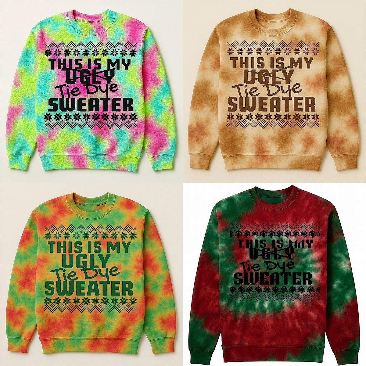 Tie Dye and Daiquiris-Christmas Edition