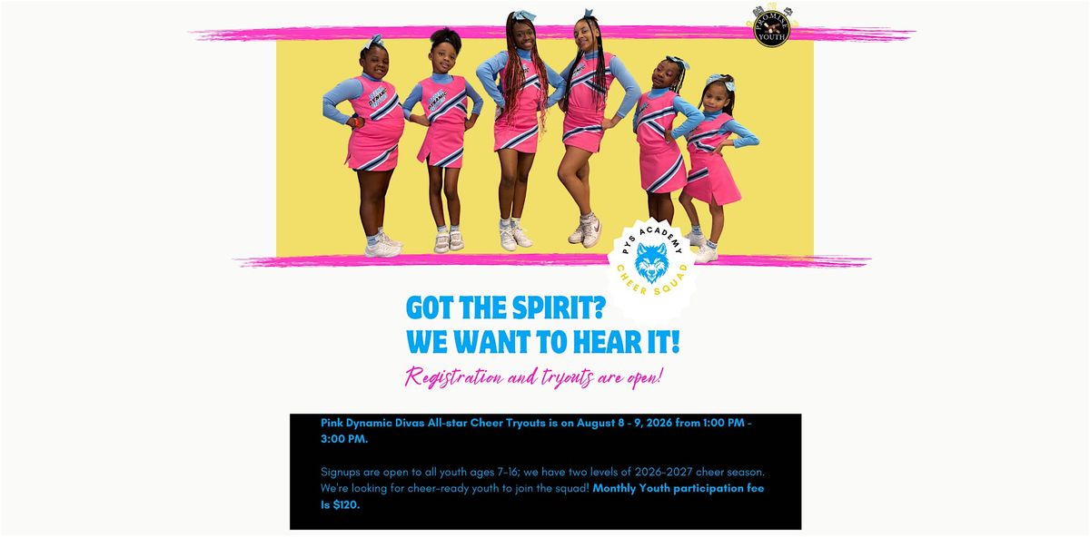 PYS Academy: All-Star Cheer Pink Dynamic Divas