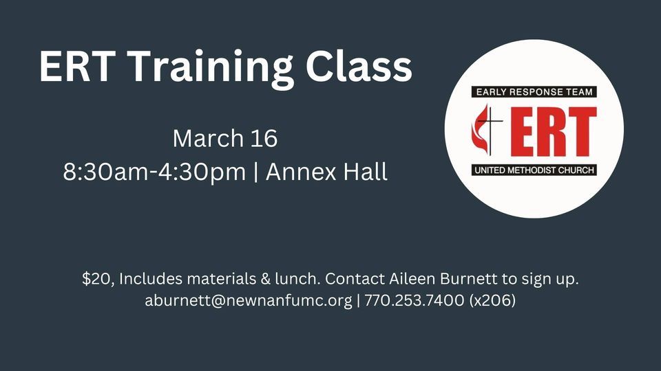 ERT Training | Newnan First United Methodist Church | March 16, 2024