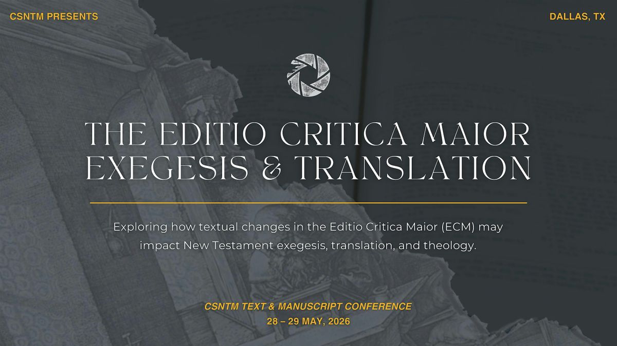 CSNTM Text & Manuscript Conference 2026