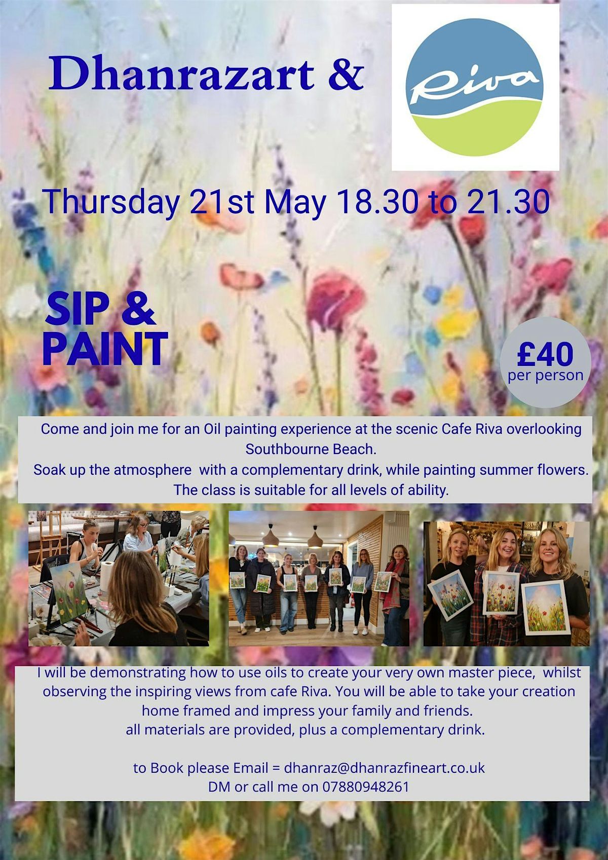 Sip and Paint at Cafe Riva