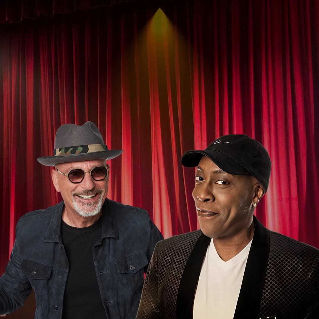 Howie Mandel and Arsenio Hall at David Copperfield Theater at MGM Grand Hotel and Casino