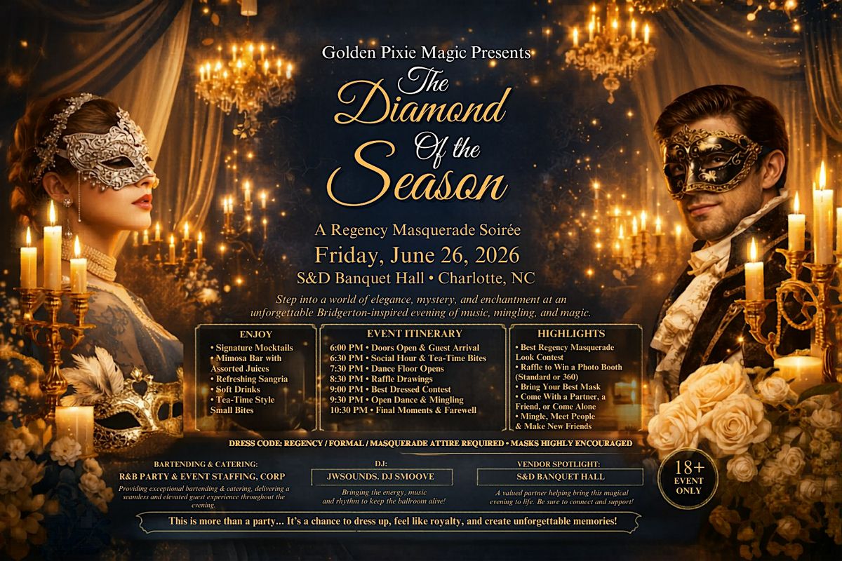 The Diamond of the Season: A Bridgeton-Inspired Regency Masquerade Ball