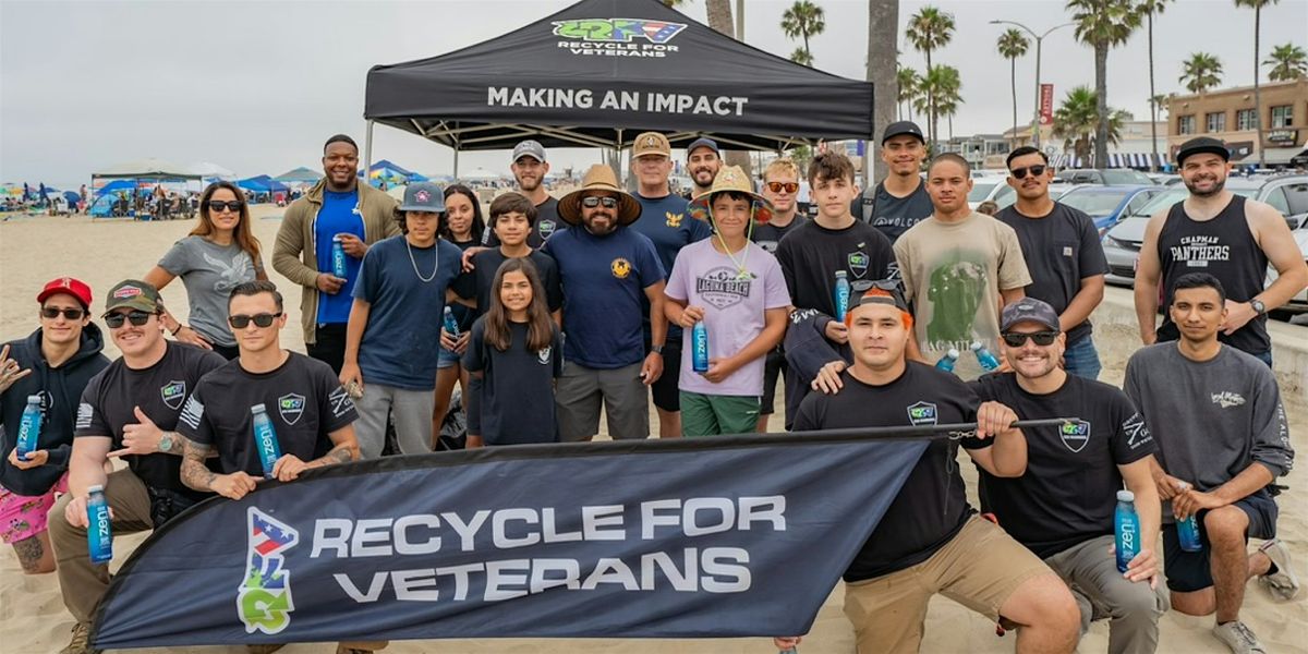 Newport Beach Pier Cleanup with Veterans!