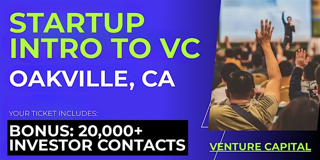 Startup Intro to VC: Guide for Oakville Founders