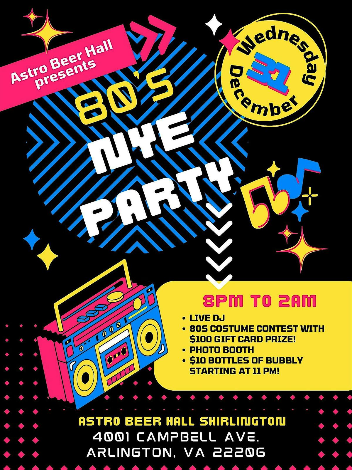 1980s New Year's Eve Party