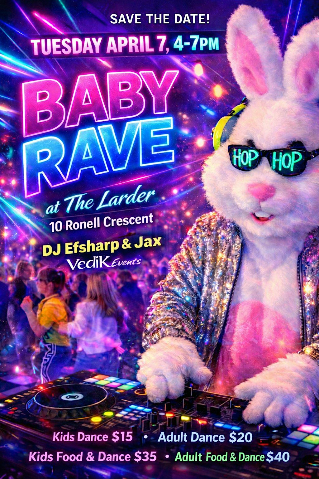 Baby First Rave BABY RAVE at 10 Ronell Crescent, Collingwood on 7th April, 2026