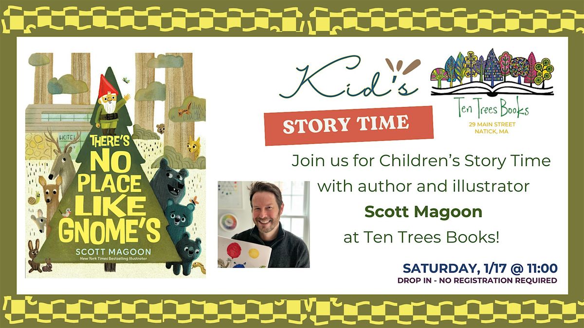 Storytime and Live Illustration with Author & Illustrator Scott Magoon