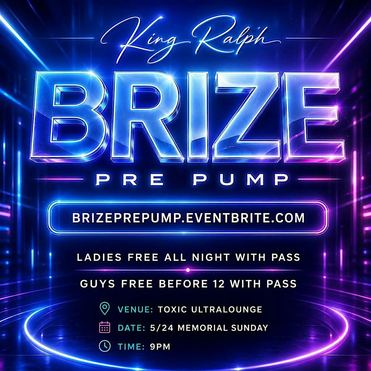 BRIZE : PRE PUMP POP UP SHOP