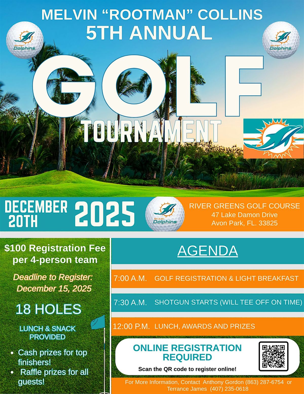 Melvin \u201cRootman\u201d Collins 5th Annual Golf Tournament