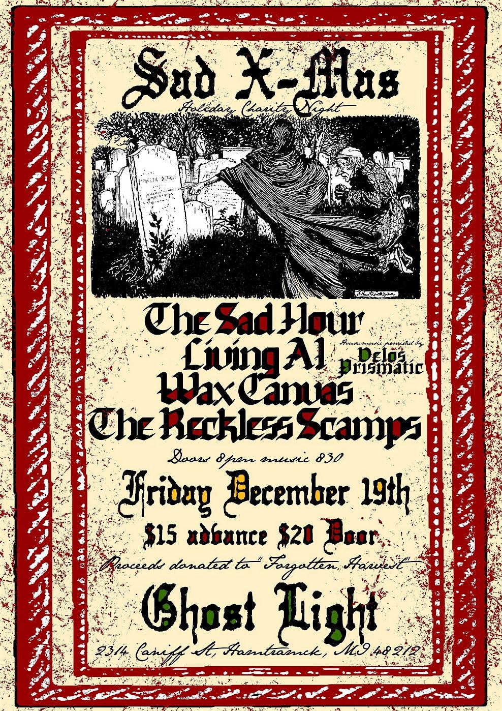 Sad X-Mas Ghostlight Charity Night