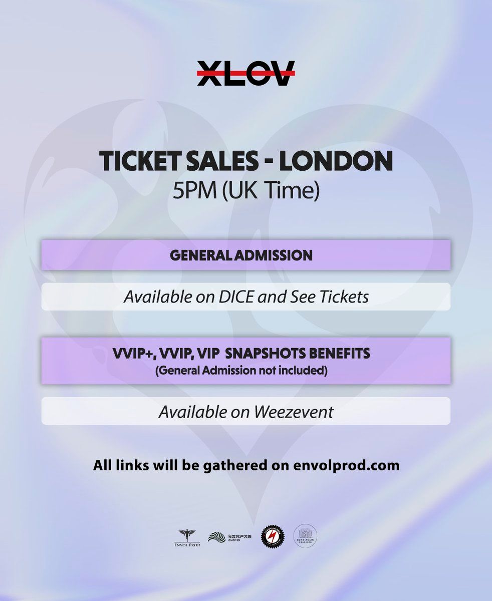 XLOV London Tickets