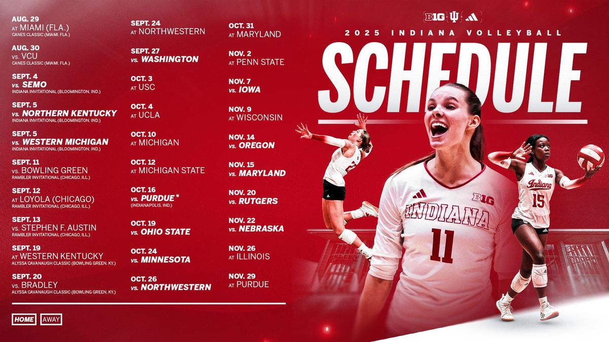 Indiana Hoosiers at Loyola Chicago Ramblers Womens Volleyball