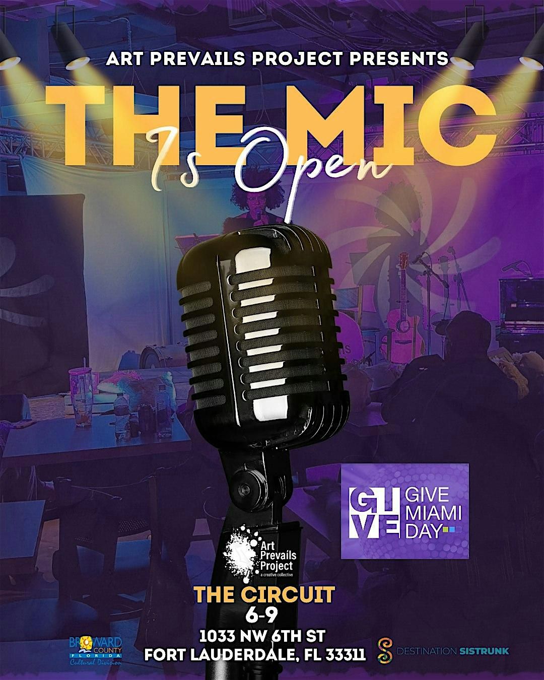 The Mic Is Open- Give Miami Day Edition