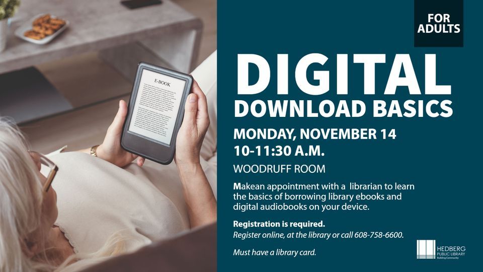 Digital download basics hedberg public library janesville wi