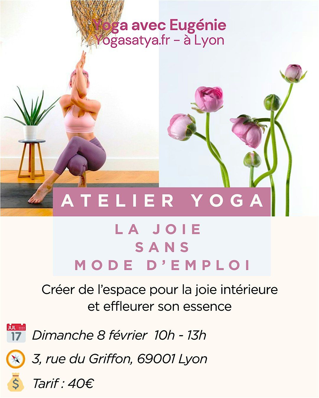 Effleurer la joie int\u00e9rieure en yoga