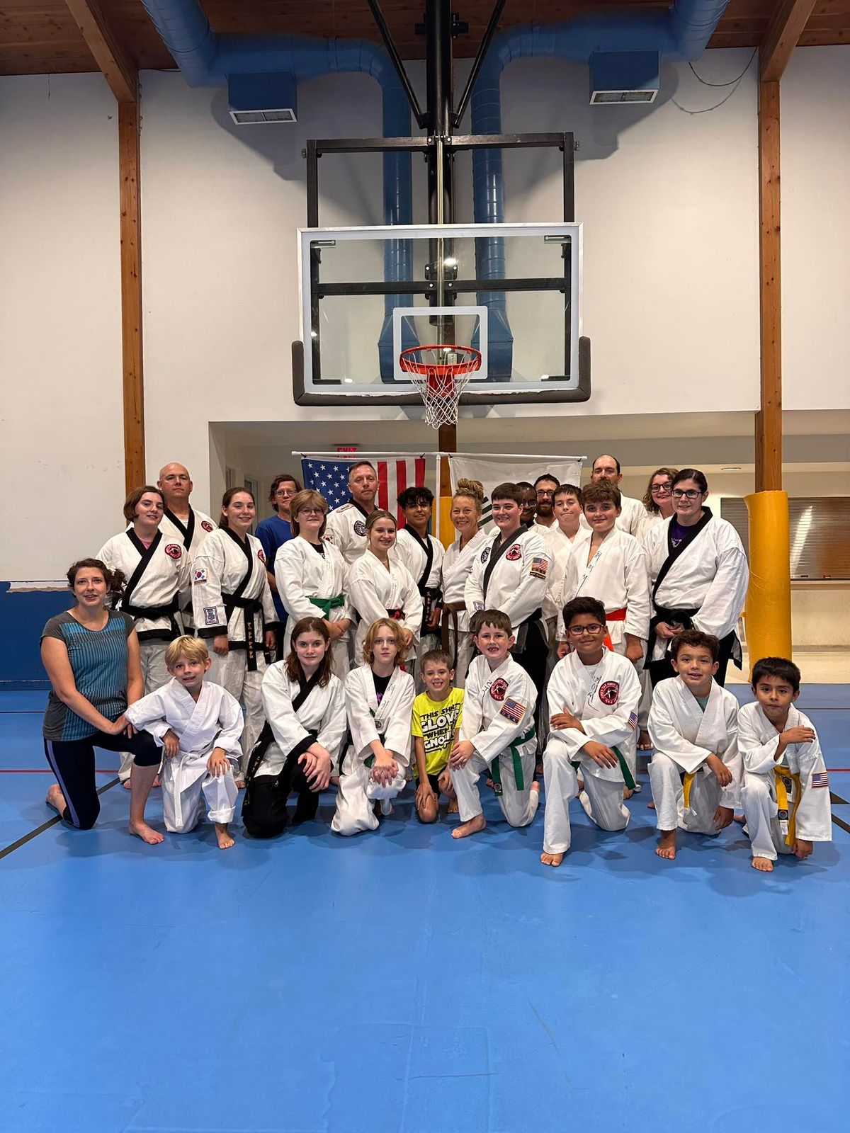 Annual taekwondo campout 2024 Belva Deer Lake, Iowa City, IA July