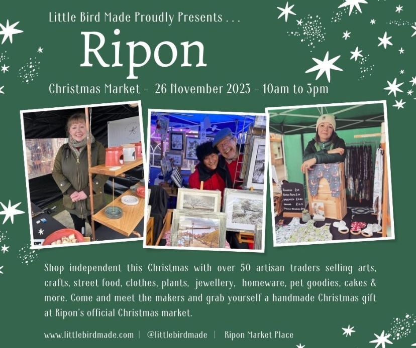 Ripon Christmas market Ripon Town Square November 26, 2023