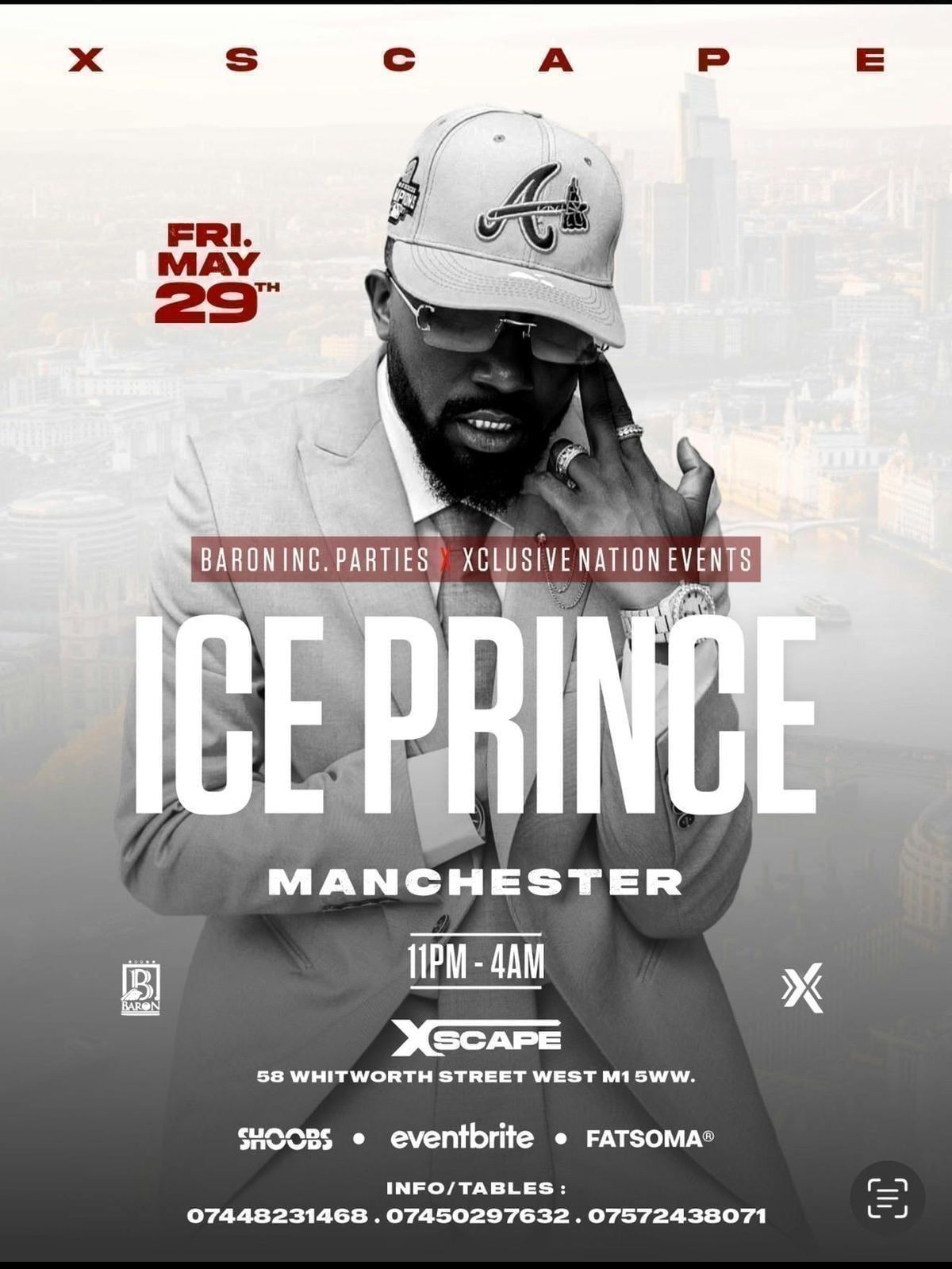ICE PRINCE IN MANCHESTER - Afrobeats\/HipHop\/Amapiano\/RnB\/DanceHall