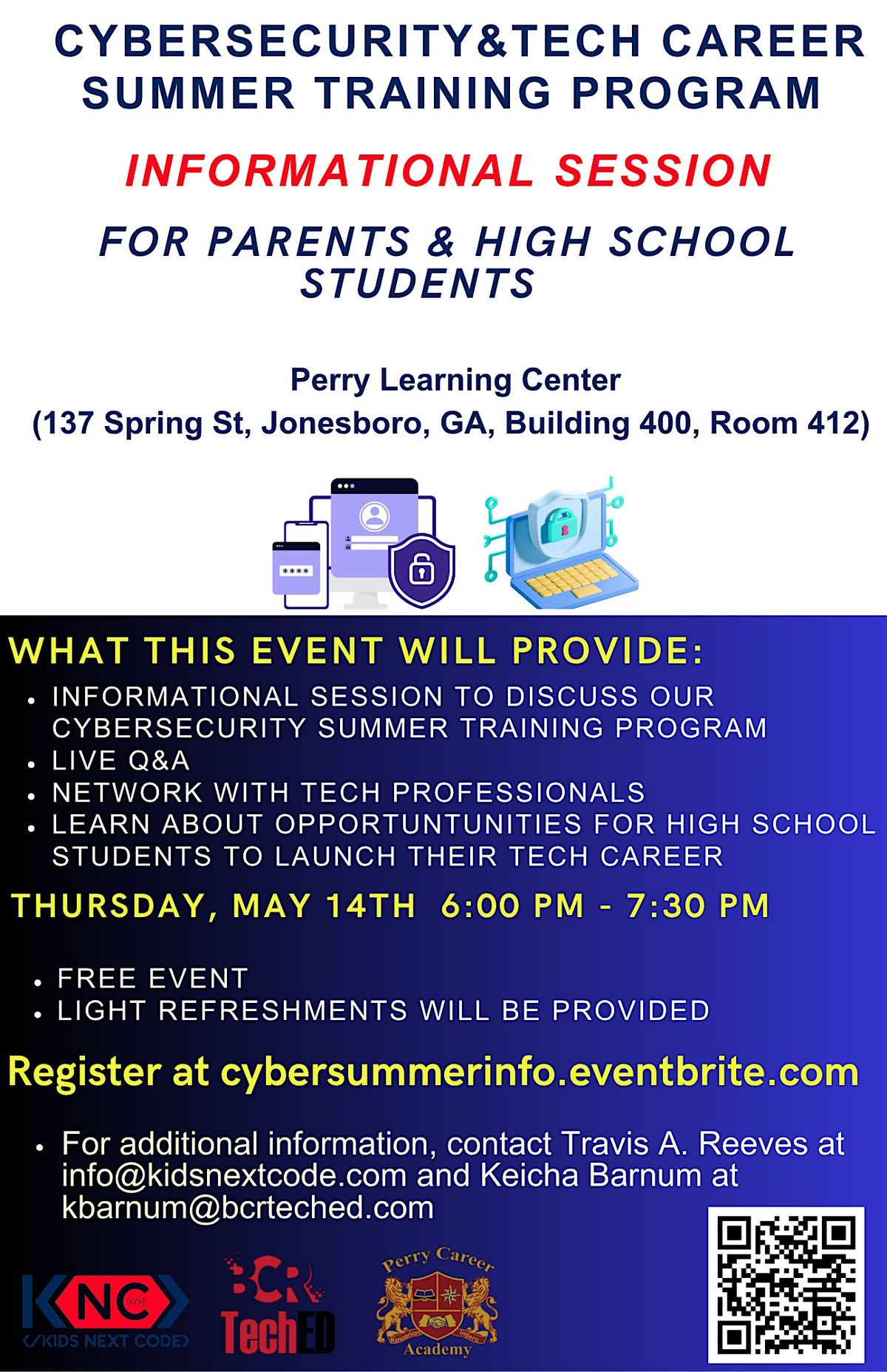 Perry Learning Center Summer Cybersecurity Program Info Session (Parents & High School ...