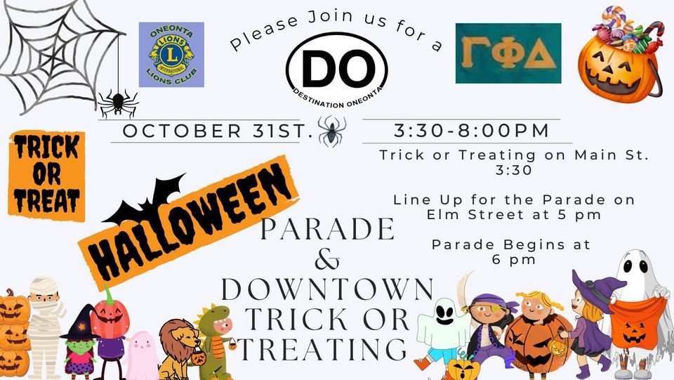 Downtown Parade And Trick Or Treating Main St Oneonta NY 13820 downtown-parade-and-trick-or-treating-main-st-oneonta-ny-13820