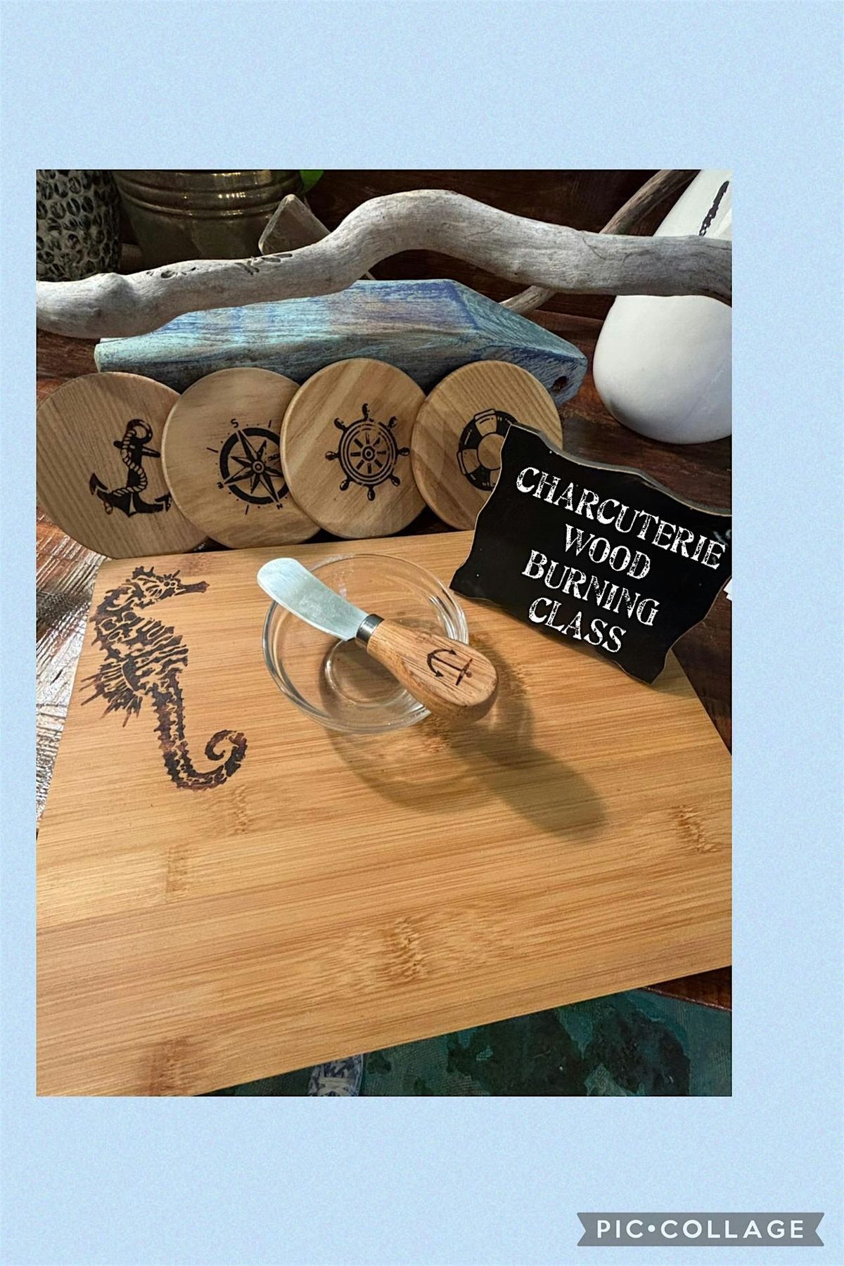 7 Piece Charcuterie Woodburning Class