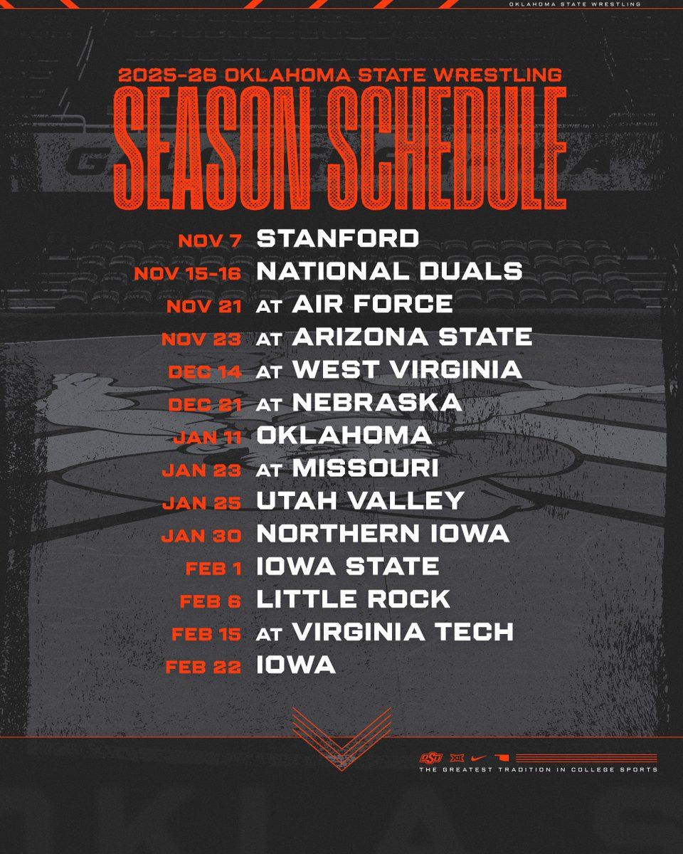 Northern Iowa Panthers at Oklahoma State Cowboys Wrestling at Gallagher Iba Arena