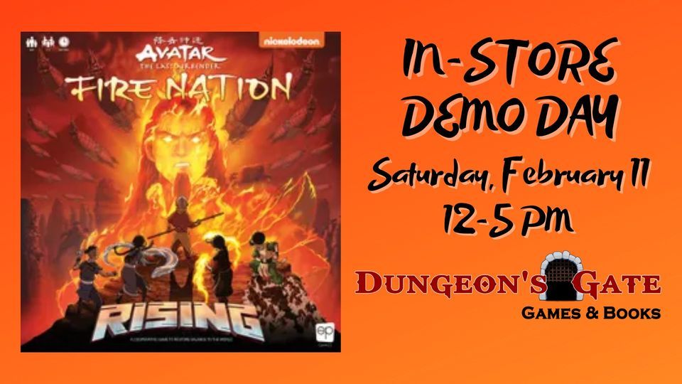 AVATAR: THE LAST AIRBENDER FIRE NATION RISING BOARD GAME IN STORE DEMO ...