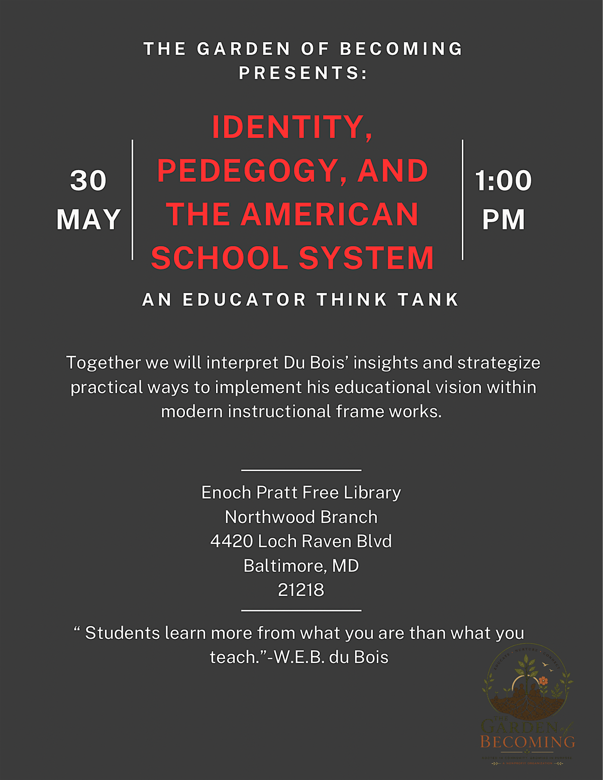 Identity, Pedagogy, and The American School System: An Educator Think Tank