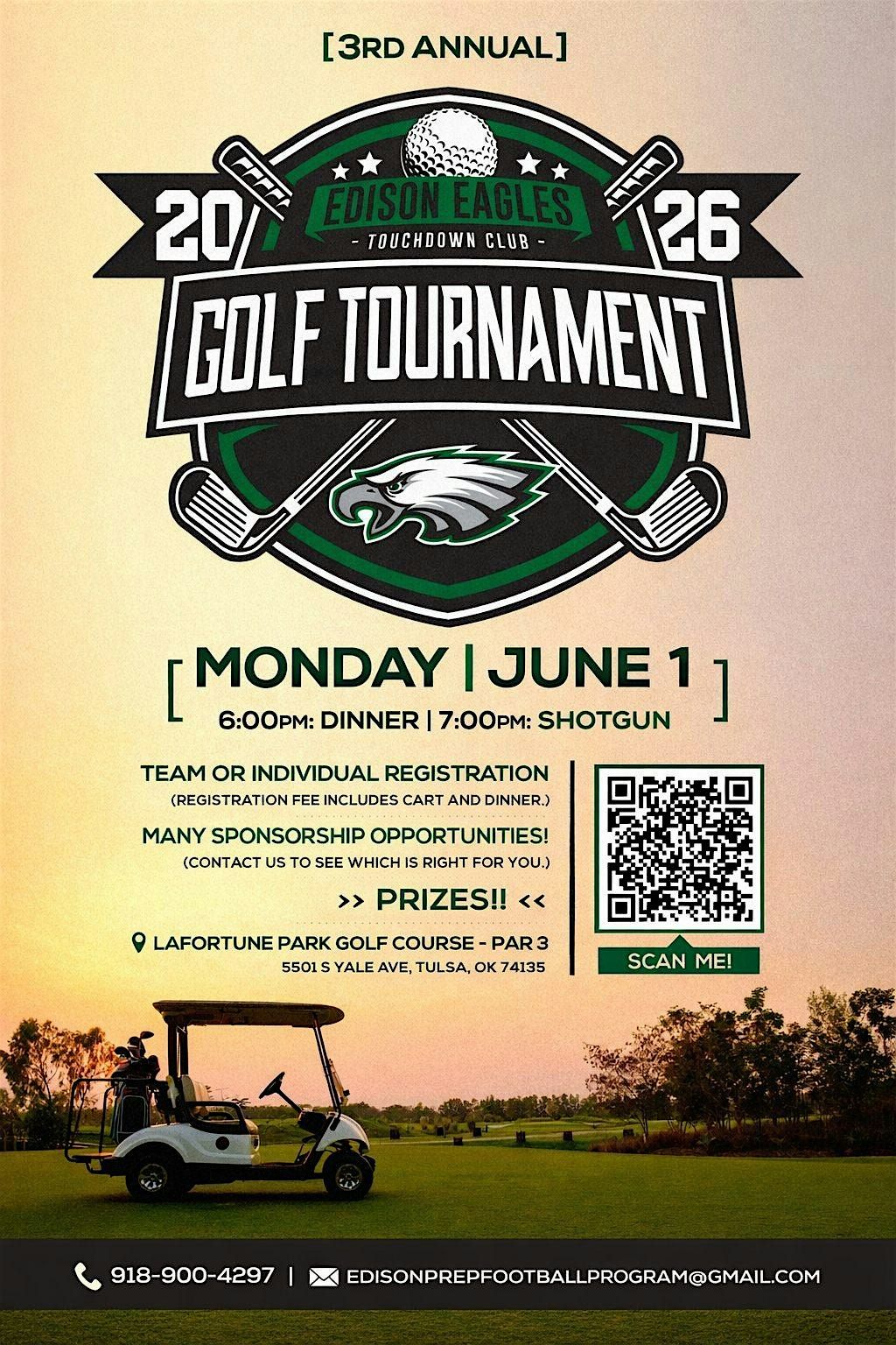 3rd Annual Edison Eagles Touchdown Club Golf Tournament
