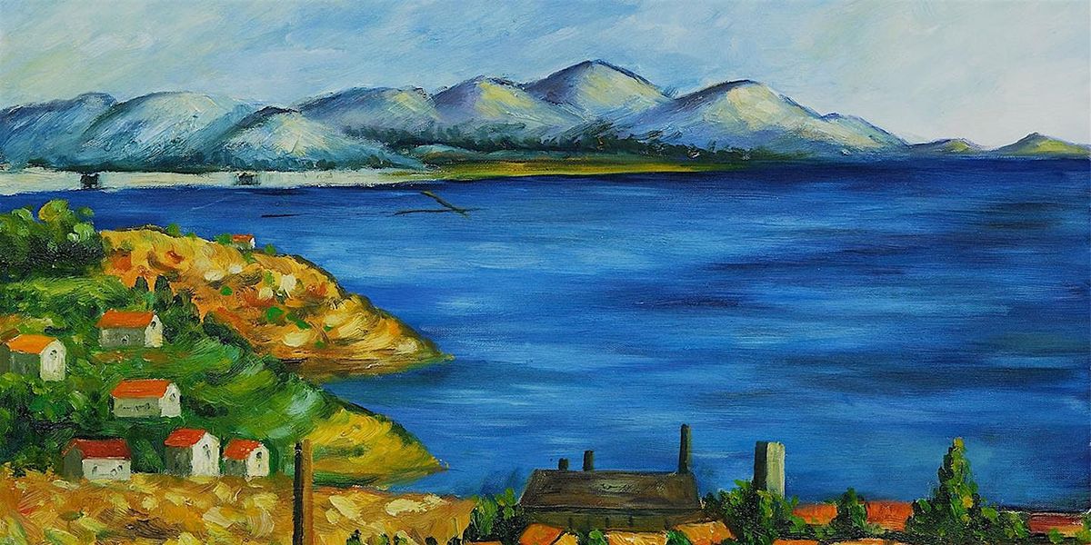 Paint Cezanne Bay Of Marseilles, London