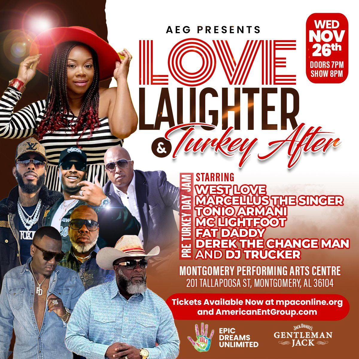Love Laughter and Turkey After at Montgomery Performing Arts Centre