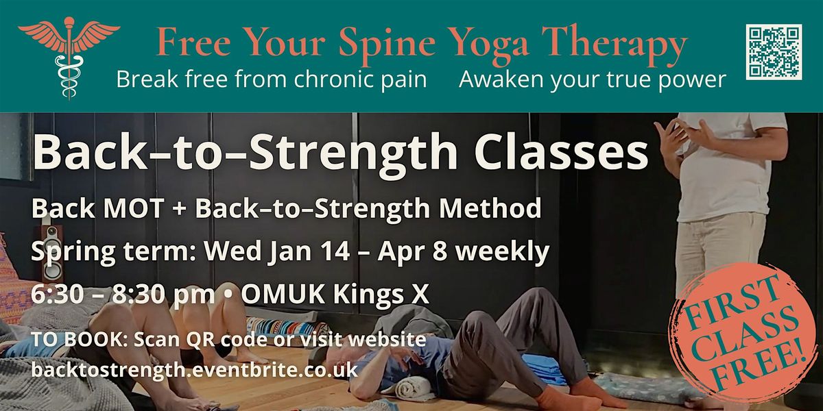 First Class FREE \u2013 Back-to-Strength Yoga Therapy