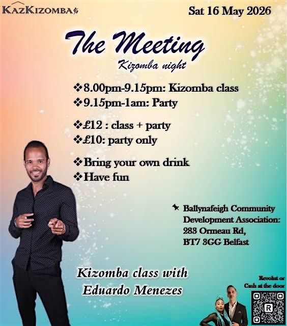 Kizomba night dance party with international dance teacher Eduardo