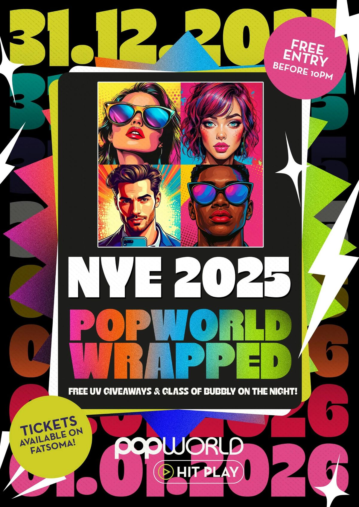 \ud83e\udedf \ud83e\udea9 Pop Wrapped NYE Event \ud83e\udea9\ud83e\udedf