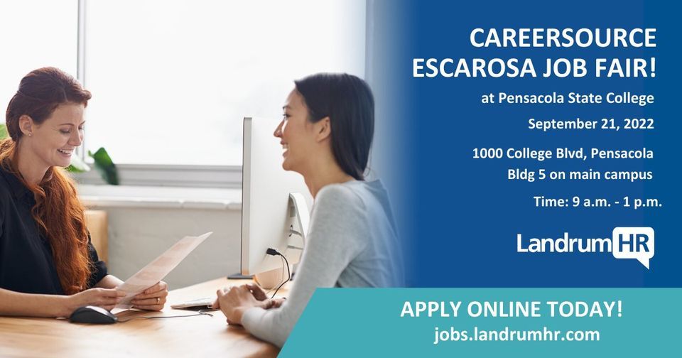 CareerSource Escarosa Job Fair Pensacola State College September 21