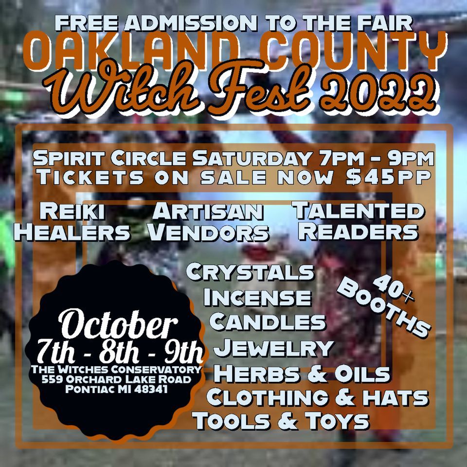 Oakland County Witch Fest 2022 Goldner Walsh Garden & Home, Pontiac