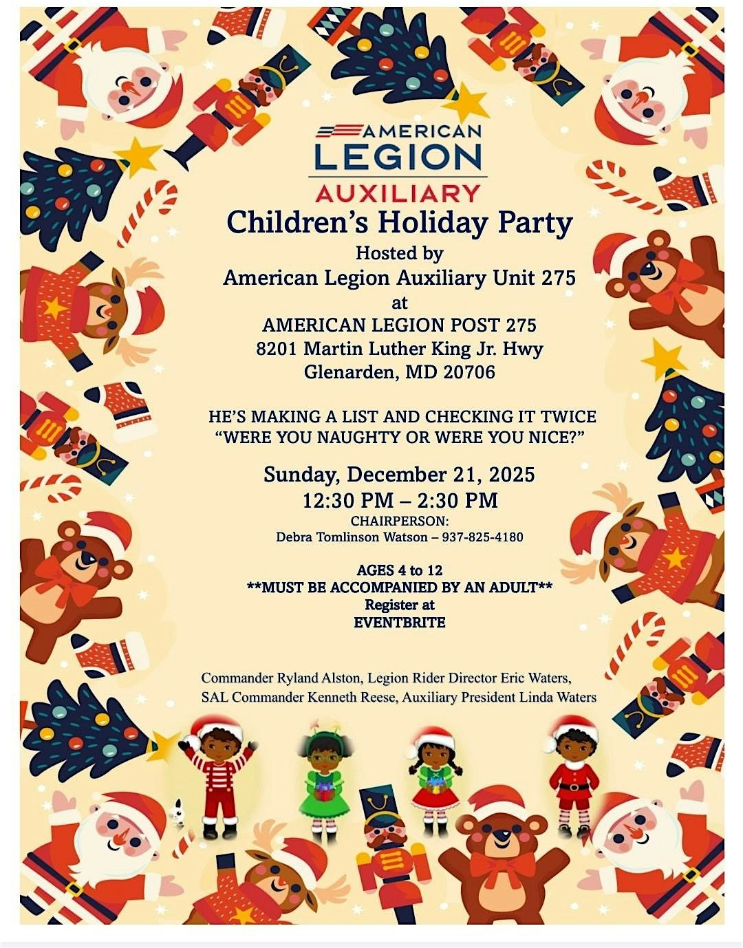 American Legion Auxiliary Unit 275 Children's Holiday Party