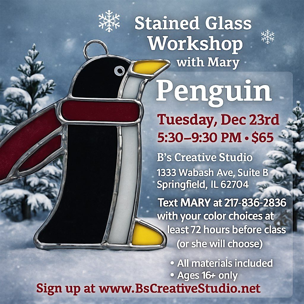 Stained Glass Penquin