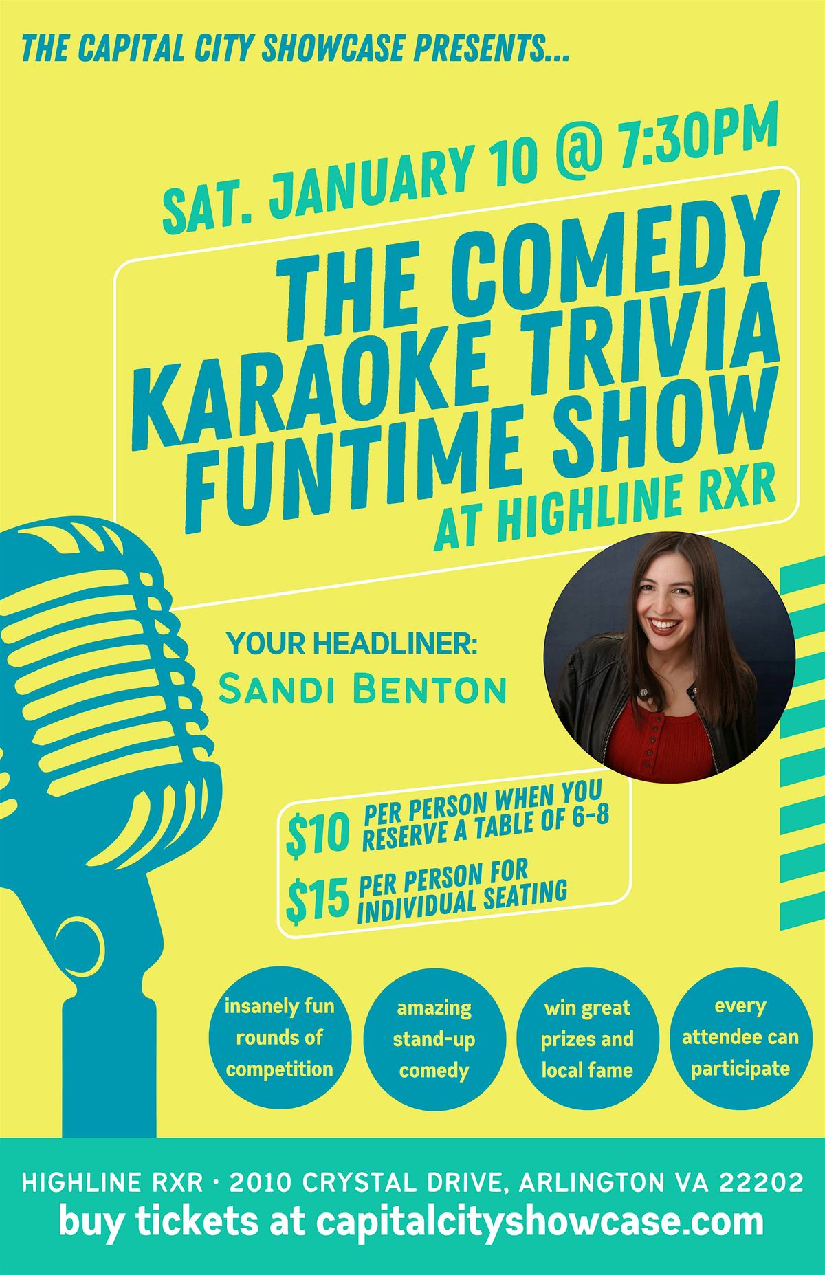 The Comedy Karaoke Trivia Funtime Show with Sandi Benton