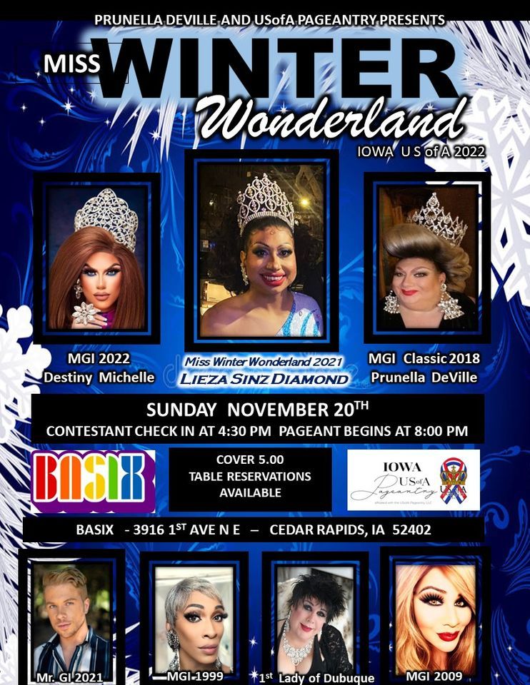 Miss Winter Wonderland Iowa USofA 2022 Basix, Cedar Rapids, IA