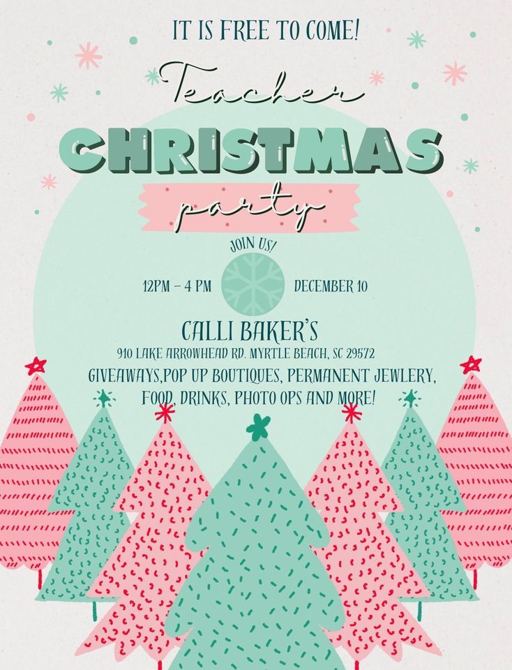 Teacher Christmas Party | Calli Baker's Firehouse Bar and Grill, Myrtle ...