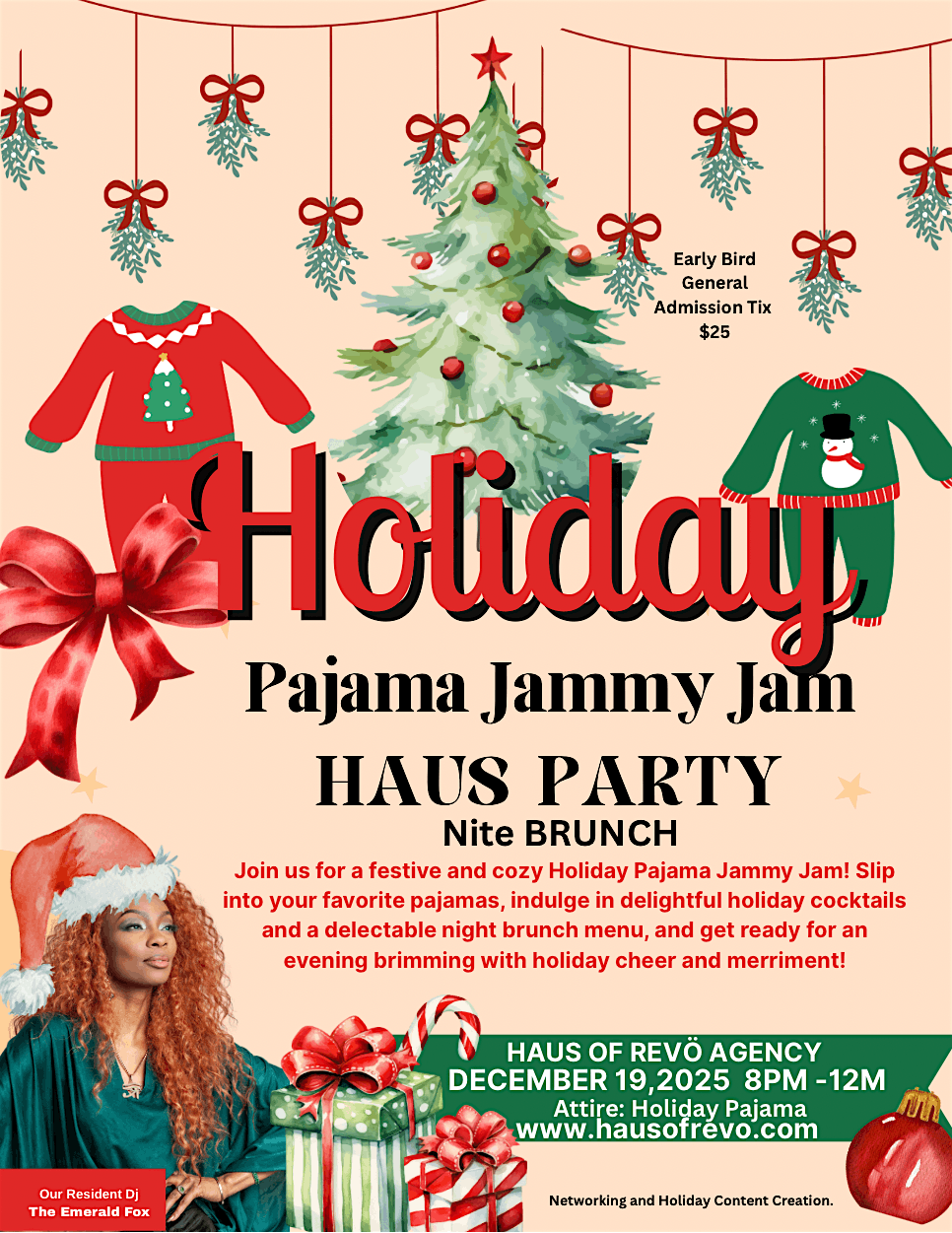 HOLIDAY Pajama Jammy Jam Night Brunch
