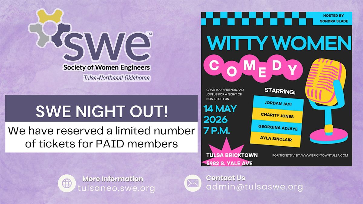 SWE Night out at  Witty Women Comedy Show