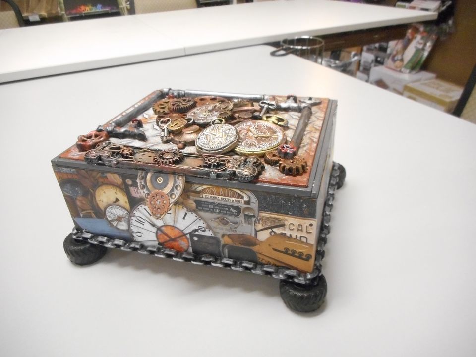 Mans Valet Box using Mintay Garage Paper at Scrapbooks by the Sea ...