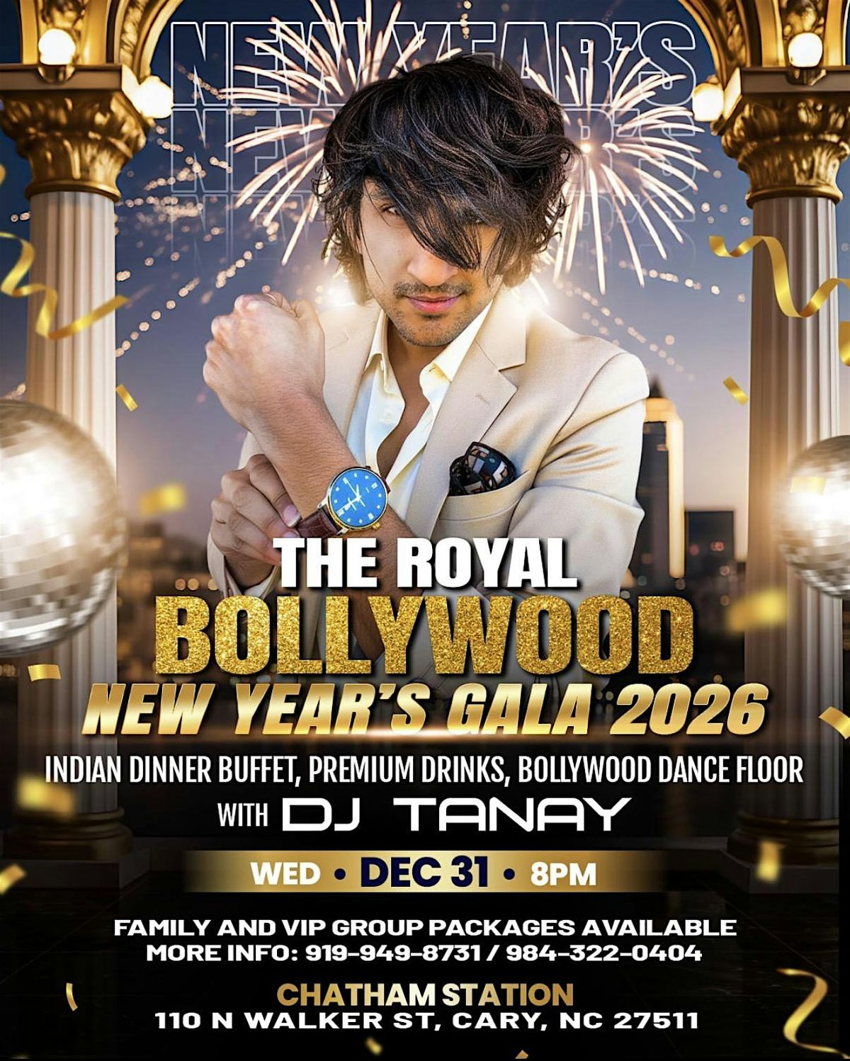 The Royal Bollywood New Year\u2019s Gala 2026 in North Carolina